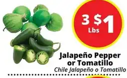 Rancho Markets Jalapeño Pepper or Tomatillo offer