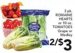 Pete's Fresh Market Tasamura Romaine Hearts offer