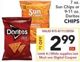 Pete's Fresh Market Doritos Sun Chips offer