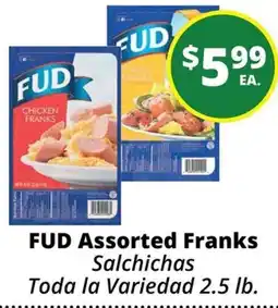 Rancho Markets Fud assorted franks offer