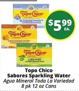 Rancho Markets Topo Chico Sabores Sparkling Water offer