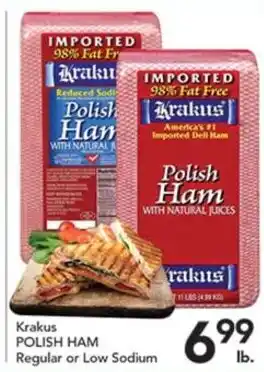 Pete's Fresh Market Krakus polish ham offer