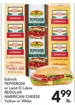Pete's Fresh Market Eckrich pepperoni or land o lakes regular american cheese offer