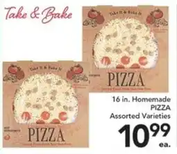 Pete's Fresh Market Take & Bake pizza offer