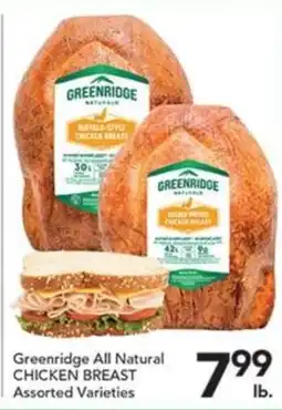 Pete's Fresh Market Greenridge All Natural Chicken Breast offer