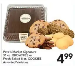 Pete's Fresh Market Pete's Market Signature Brownies or Cookies offer