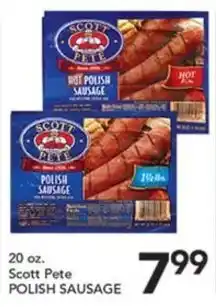 Pete's Fresh Market Scott Pete Polish Sausage offer