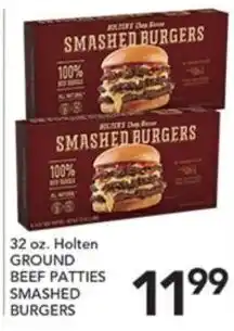Pete's Fresh Market Holten smashed burgers offer