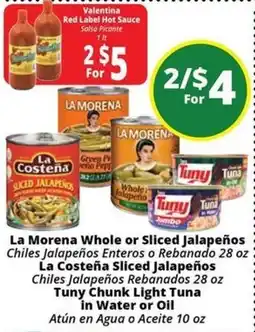 Rancho Markets La Morena Whole or Sliced Jalapeños offer
