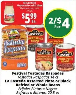 Rancho Markets Festival Tostadas Raspadas offer