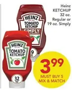 Pete's Fresh Market Heinz tomato ketchup offer