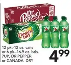 Pete's Fresh Market 7up, dr pepper, or canada dry offer