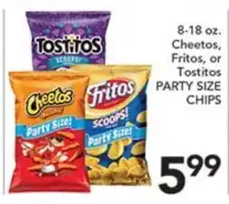 Pete's Fresh Market Cheetos, Fritos, or Tostitos Party Size Chips offer