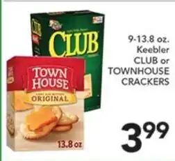 Pete's Fresh Market Keebler Club or Townhouse Crackers offer