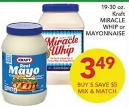 Pete's Fresh Market Kraft Miracle Whip or Mayonnaise offer