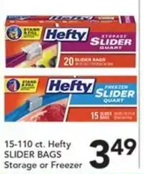 Pete's Fresh Market Hefty slider bags offer