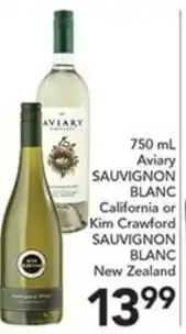 Pete's Fresh Market Aviary Sauvignon Blanc or Kim Crawford Sauvignon Blanc offer