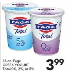 Pete's Fresh Market Fage Greek Yogurt offer