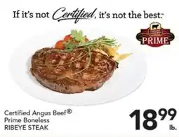Pete's Fresh Market Certified Angus Beef® Prime Boneless Ribeye Steak offer