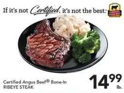 Pete's Fresh Market Certified Angus Beef Bone-In Ribeye Steak offer