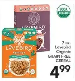 Pete's Fresh Market Lovebird organic grain free cereal offer