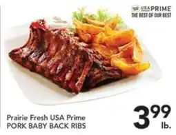Pete's Fresh Market Prairie Fresh USA Prime Pork Baby Back Ribs offer