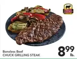 Pete's Fresh Market Boneless Beef Chuck Grilling Steak offer