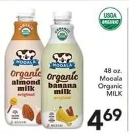 Pete's Fresh Market Mooala Organic Milk offer