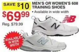 Dunham's Sports New Balance men's or women's 608 training shoes offer