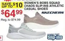 Dunham's Sports Skechers women's bobs squad chaos slip-ins athletic casual shoes offer