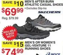 Dunham's Sports Skechers men's after burn athletic casual shoes offer