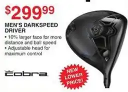 Dunham's Sports Cobra men's darkspeed driver offer