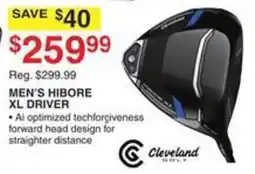 Dunham's Sports Cleveland Golf Men's Hibore XL Driver offer