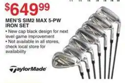 Dunham's Sports TaylorMade Men's Sim2 Max 5-Pw Iron Set offer