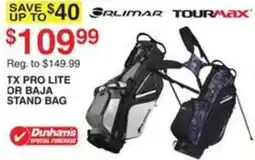 Dunham's Sports Orlimar Tourmax Tx Pro Lite Or Baja Stand Bag offer
