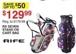 Dunham's Sports Rife rx seven stand or cart bag offer