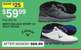 Dunham's Sports Callaway men's balboa sport v2 golf shoes offer