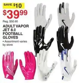 Dunham's Sports Adult Vapor Jet 8.0 Football Gloves offer