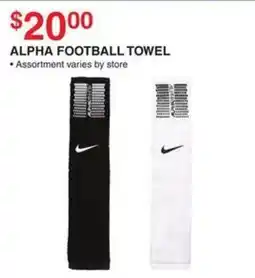 Dunham's Sports Alpha Football Towel offer