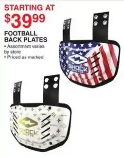 Dunham's Sports Shock Doctor Football Back Plates offer