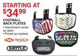 Dunham's Sports Shock Doctor Football Back Plates offer