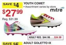 Dunham's Sports Mitre youth comet offer