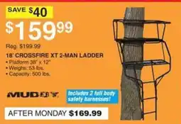 Dunham's Sports Muddy 18' Crossfire Xt 2-Man Ladder offer