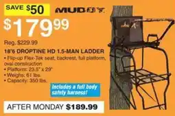 Dunham's Sports Mud Bay 18'6 Droptine Hd 1.5-Man Ladder offer