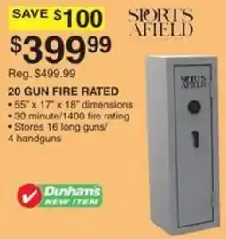 Dunham's Sports Sports Afield 20 Gun Fire Rated Safe offer