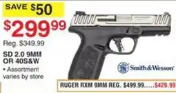 Dunham's Sports Smith & Wesson SD 2.0 9MM OR 40S&W offer
