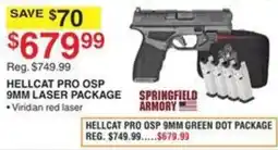 Dunham's Sports Springfield Armory Hellcat Pro Osp 9mm Laser Package offer