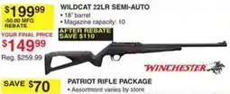 Dunham's Sports Winchester wildcat 22lr semi-auto offer