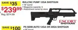 Dunham's Sports Escort bulltac pump 12ga shotgun offer