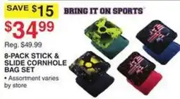 Dunham's Sports Bring It On Sports 8-Pack Stick & Slide Cornhole Bag Set offer